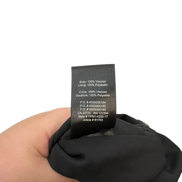 Aritzia Babaton Hamelin Jacket Crepe Draped Button Drawstring Black Size XS - Picture 12 of 12